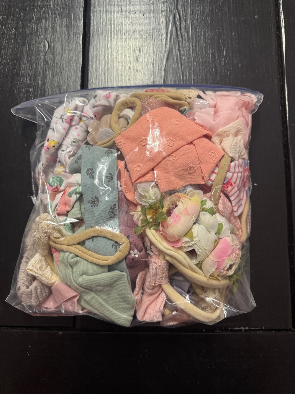 Source Unknown Pink, Peach and Pastel Kids Hair Accessories Pack- Diff. Sizes